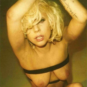 Lady Gaga nude saggy boobs
