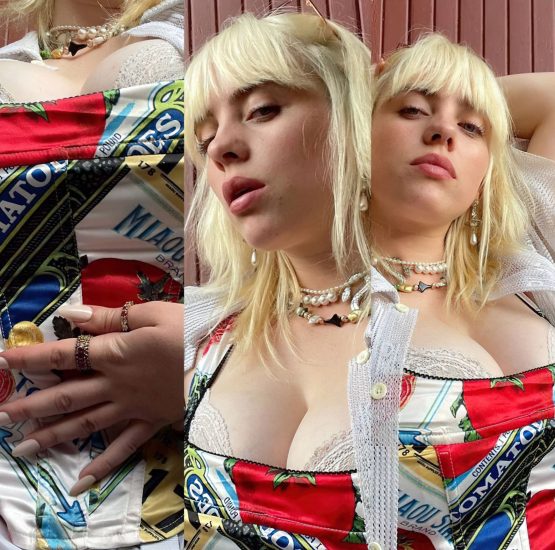 Billie Eilish nude tits big corset sexy hot not baggy new porn ScandalPlanet 9