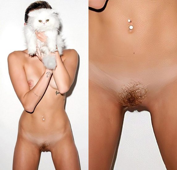 Miley Cyrus pussy and cat