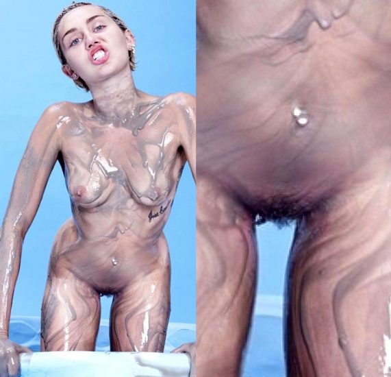 Miley Cyrus pussy for paper