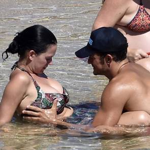 Orlando Bloom Holding Katy Perry's tit