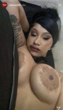 cardi b nude leaked selfie ScandalPlanet 1