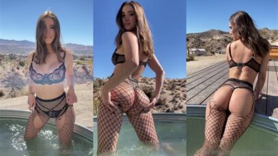Natalie Roush Nude White Bikini Teasing Video Leaked