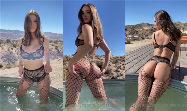 Natalie roush sexy fishnet lingerie tease video leaked