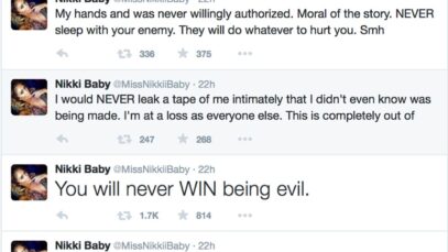 01 Nikki Mudarris Leaked Sex Tape Tweets