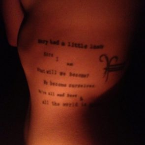 Dianna Agron tattoo on leaked pic