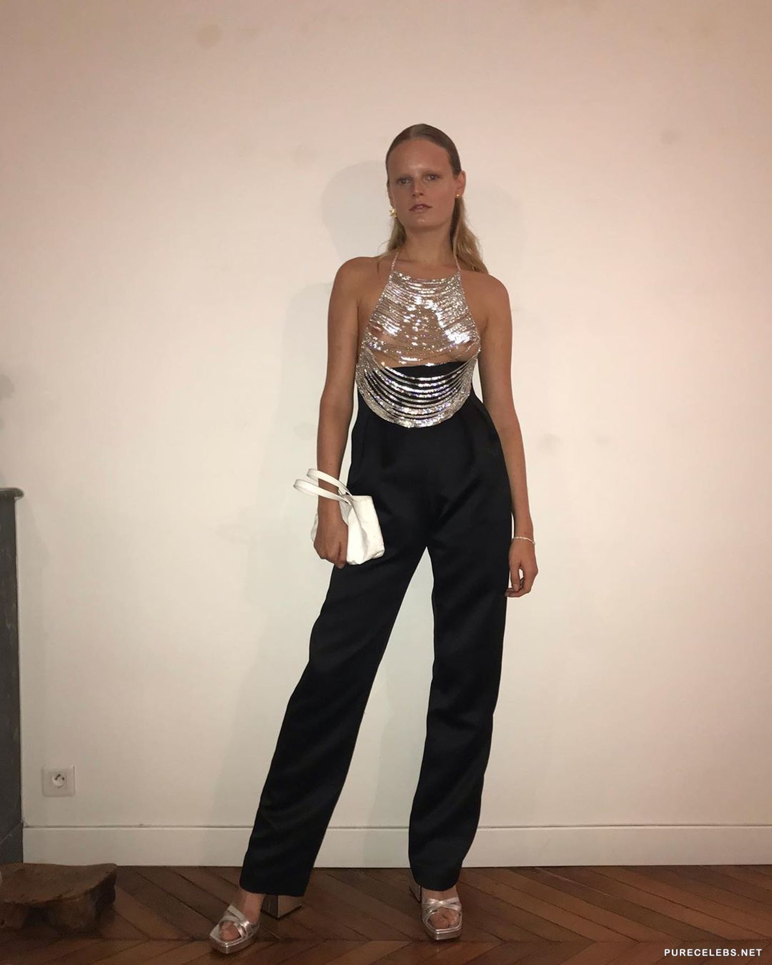 Model gaby odiele exposing her tempting famous leaked boobs hanne Celebrity nipslip