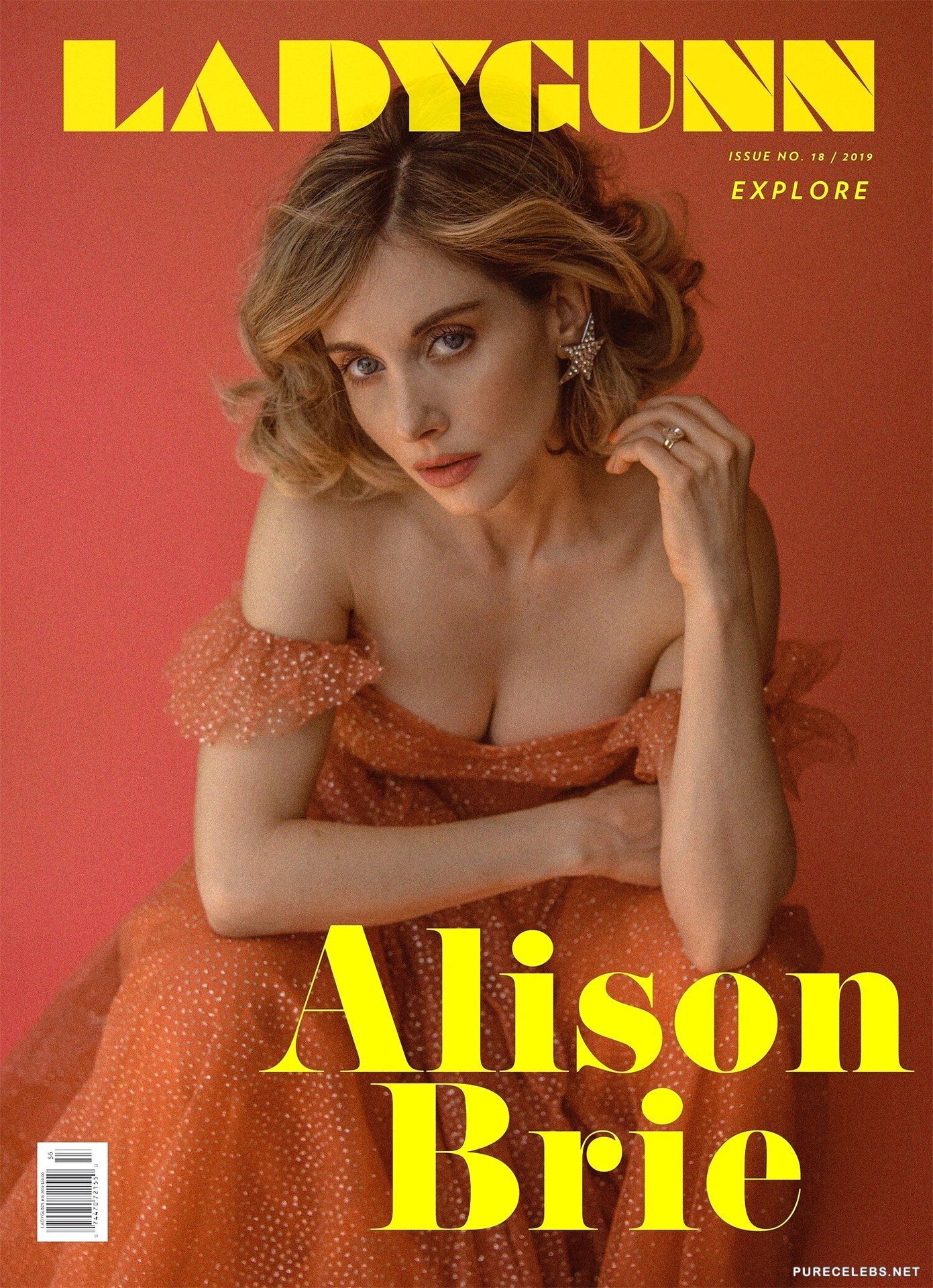 Leaked alison brie posing sexy for ladygunn magazine