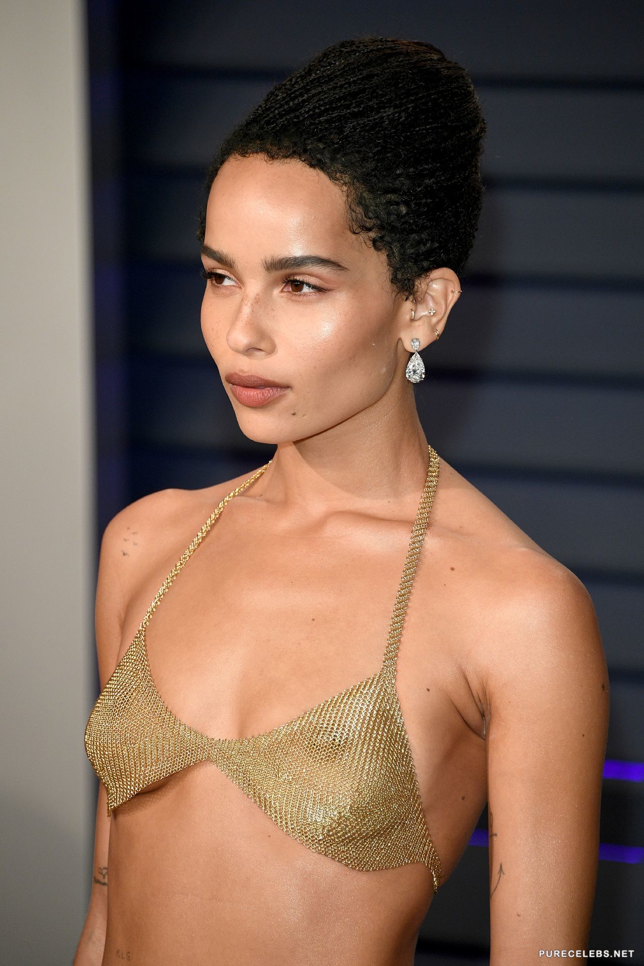 Leaked zoe kravitz tits revealed in hot transparent top