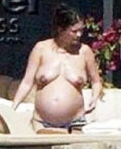 Catherine Zeta-Jones nude and pregnant