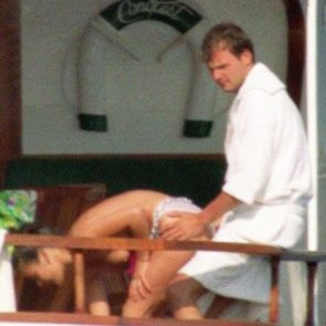 Catherine Zeta-Jones topless with boyfriend