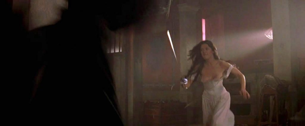 Catherine Zeta-Jones naked in the mask of zorro