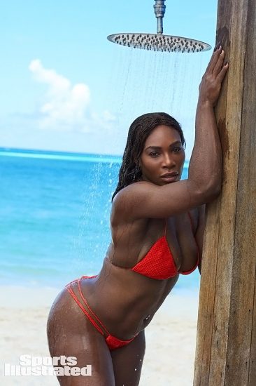 Serena Williams red bikini