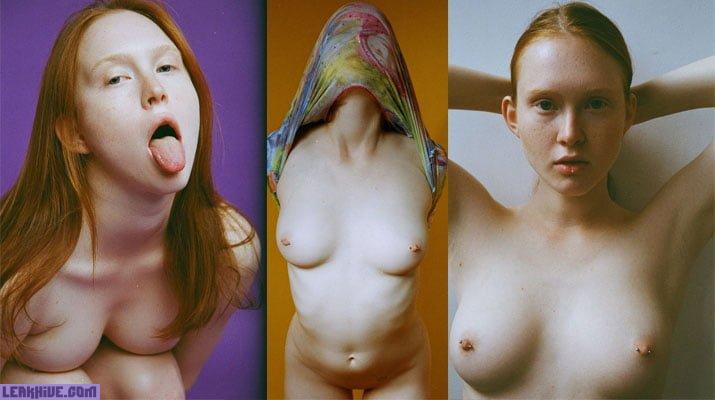Arina Bik fully nude Russian redhead model