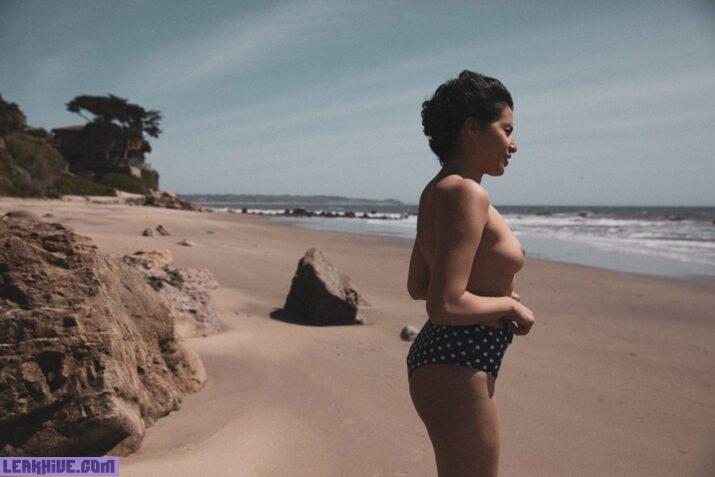 Desiree Yuzon desnuda modelo morena desnuda en la playa 2