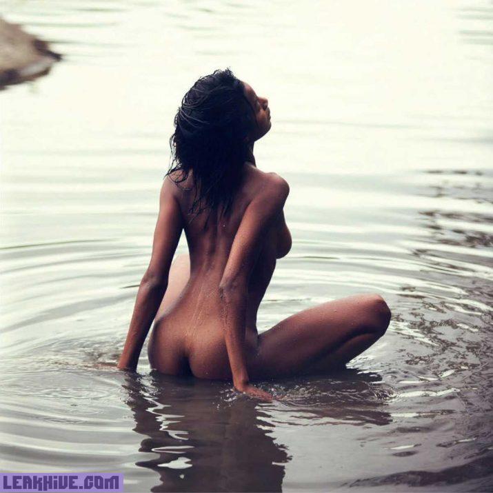 Ebonee Davis hermosa modelo desnuda para treats Magazine 14