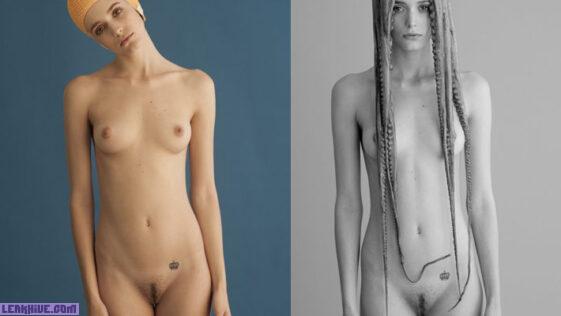 Erika albonetti strips naked in a very sensual way