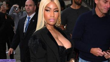 Nicki Minaj leaks a nipple in public