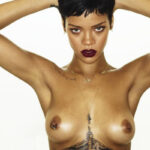 Sexy topless Rihanna for Unapologetic