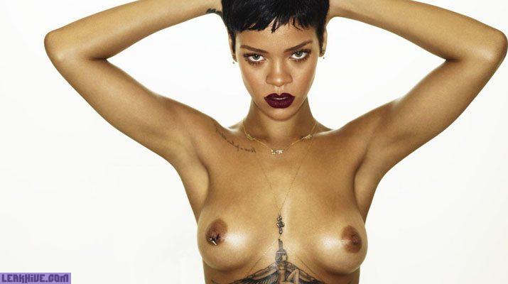 Sexy topless Rihanna for Unapologetic
